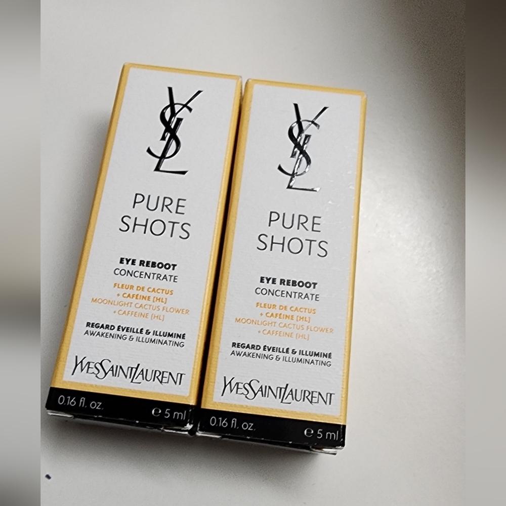 2 Pack Yves Saint Laurent Pure Shots Eye Reboot Concentrate - 5ml Each
